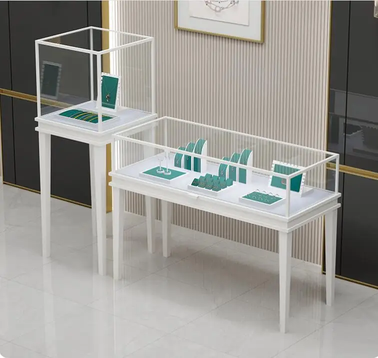 Office Furniture First - 보석 진열장 투명 유리 캐비닛 고급