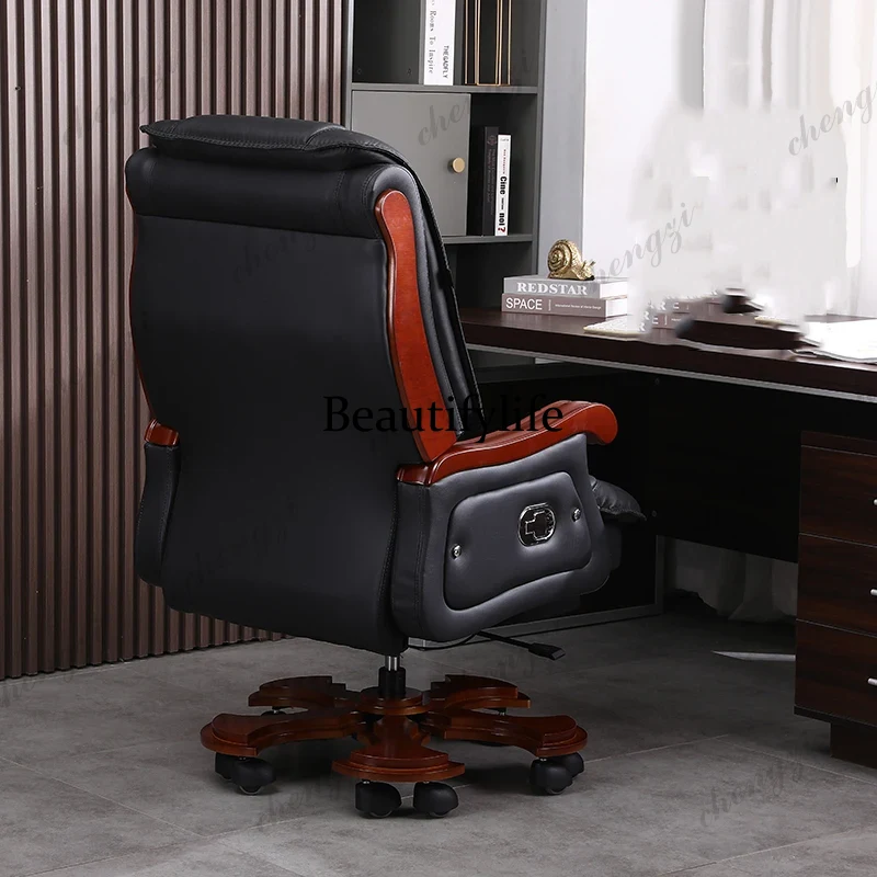 가죽 의자 첫 번째 레이어 소가죽 대형 비즈니스 리클라 - Office Furniture First 리뷰 및 가격