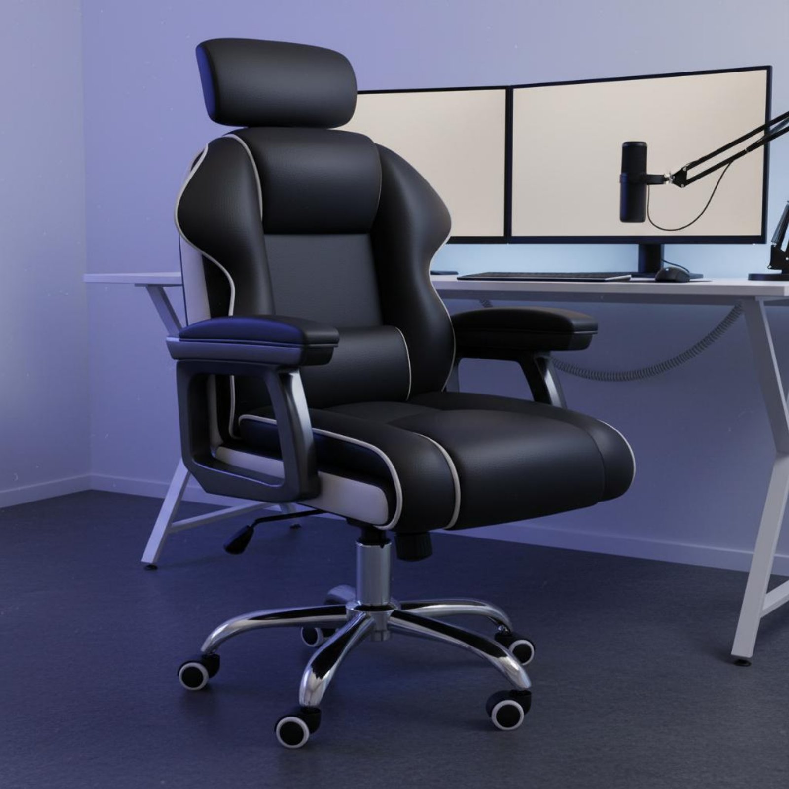 인체공학적 게이밍 의자 높이 조절 가능 하이백 회전식  - Furniture Chairs For Office 리뷰 및 가격