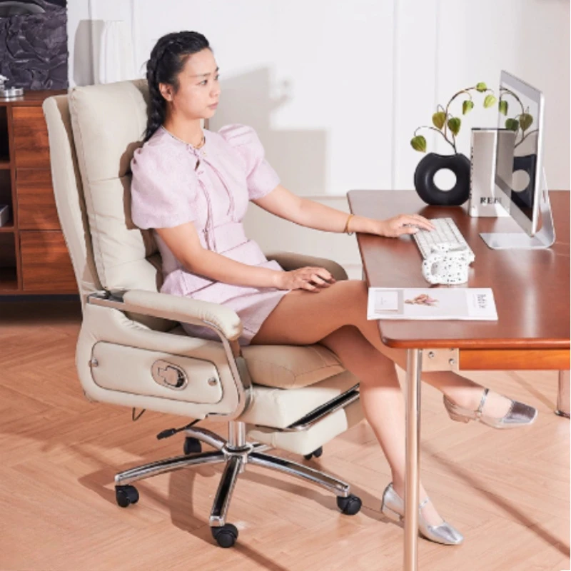 첫 번째 레이어 소가죽 컴퓨터 의자 홈 보스 의자 편안 - Office Furniture First 리뷰 및 가격