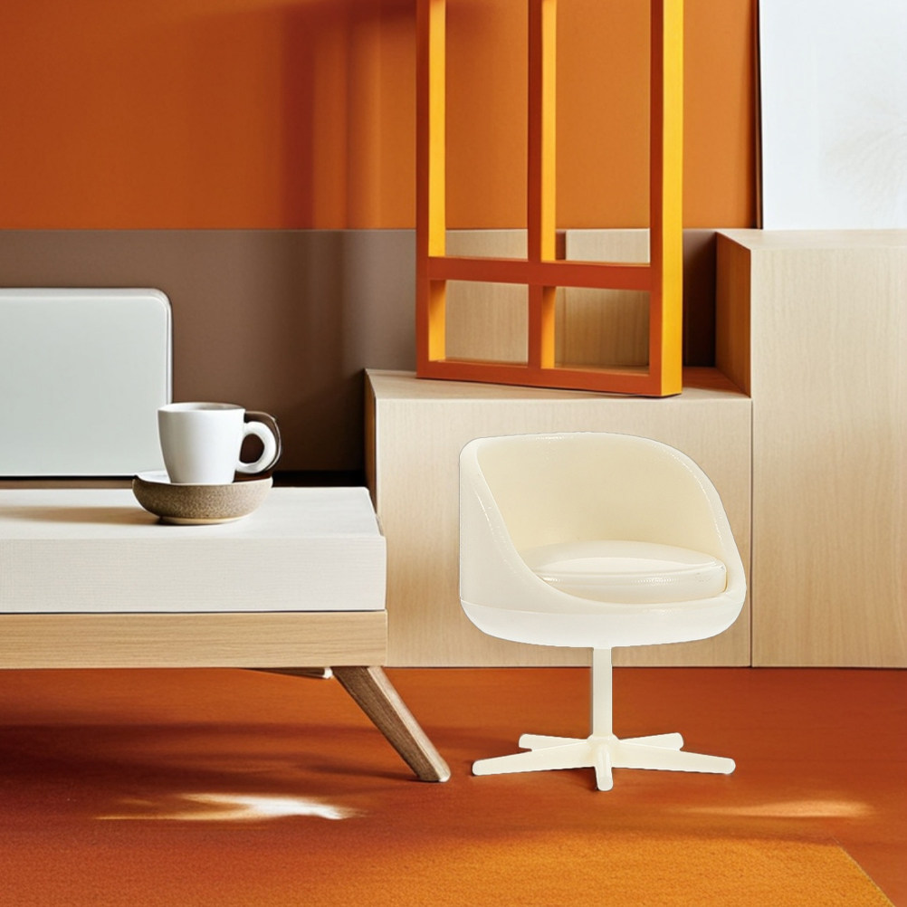 6개 미니어처 가구 모델 1:25 스케일 인형집 장식용 - Furniture Chairs For Office 리뷰 및 가격