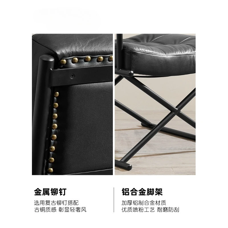 이탈리아 미니멀리스트 블랙 1층 소가죽 연철 소파 의자 - Office Furniture First 리뷰 및 가격